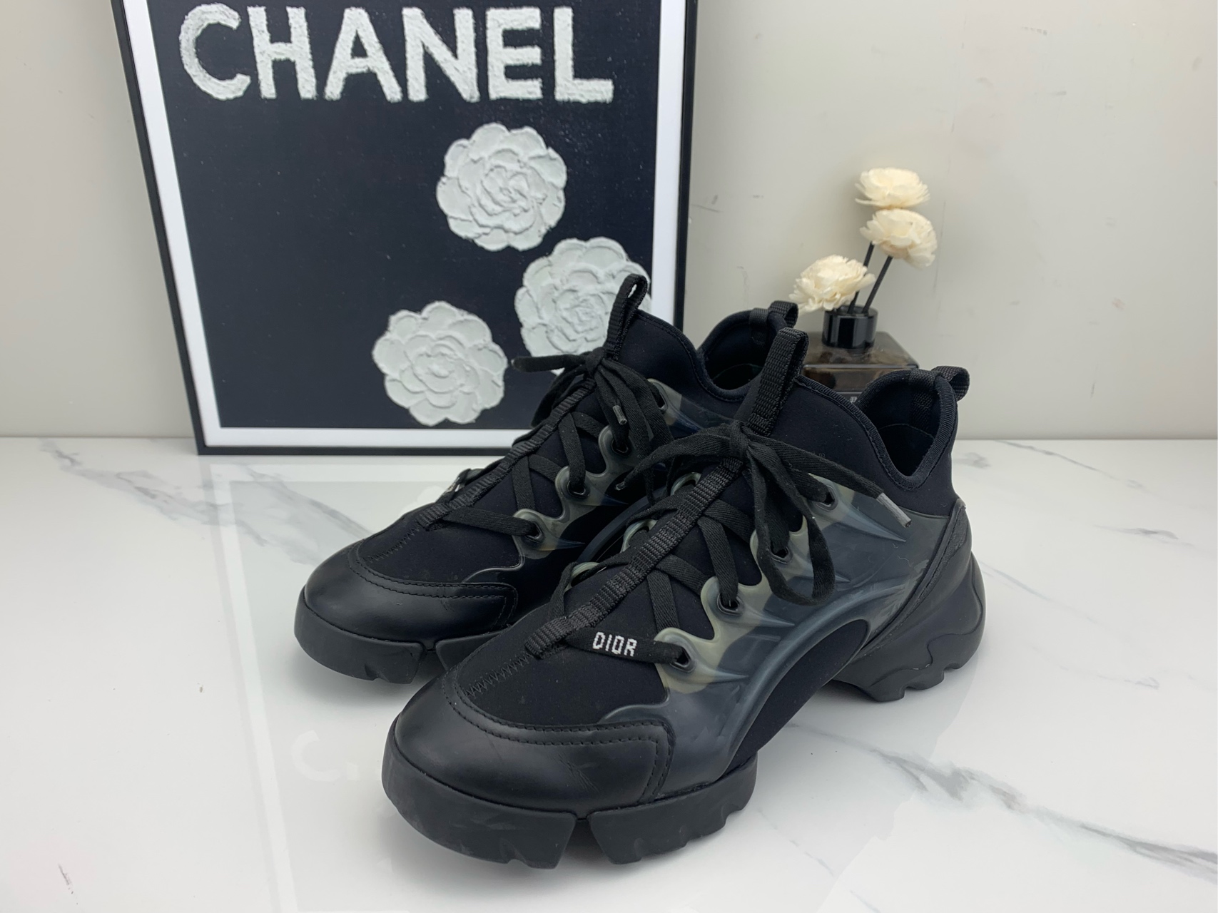 95新 DIOR/迪奥 Dior迪奥 黑色老爹鞋 37码 /jm00759