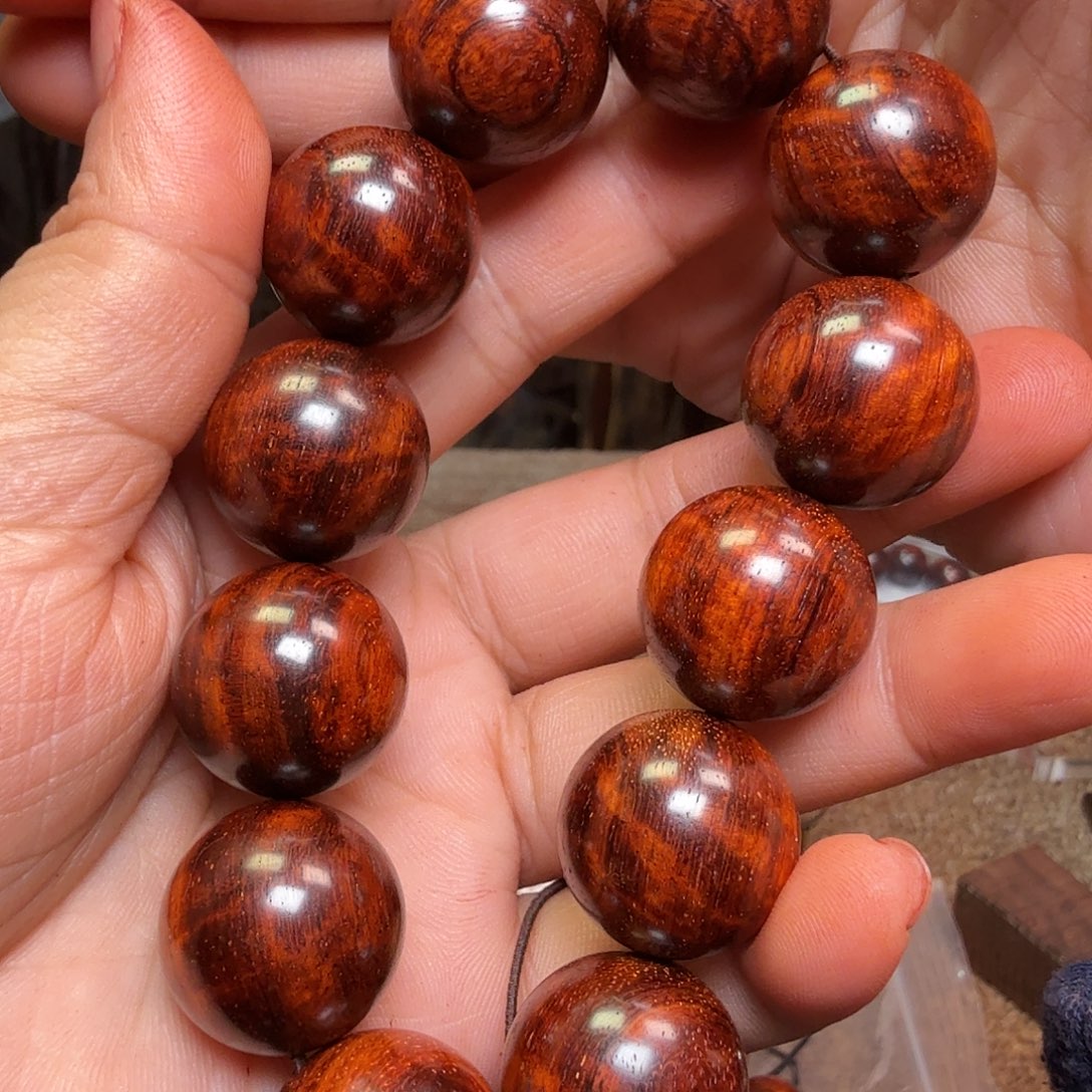 檀香紫檀（小叶紫檀）手串琴2.0水波金星