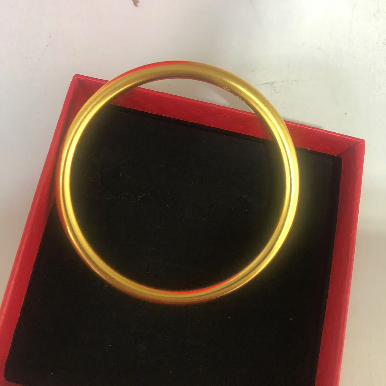 合金手镯 QIAOMENG 精美卡5素圈手镯