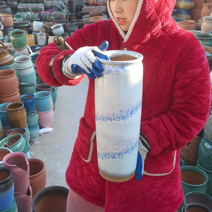 红陶口14高42瑕疵