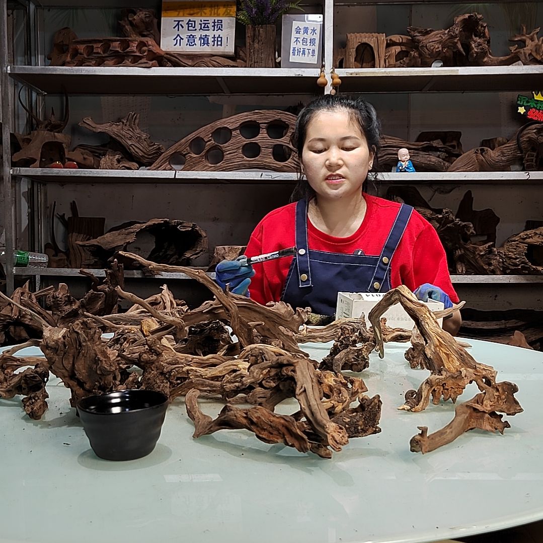 紫砂紫柚沉木(****)7006玲珑木小枝条