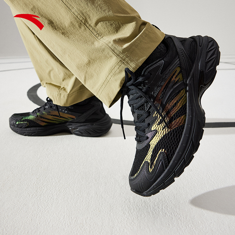 安踏AT2000丨百搭休闲复古跑步鞋男秋季网面透气潮流运动鞋男鞋子