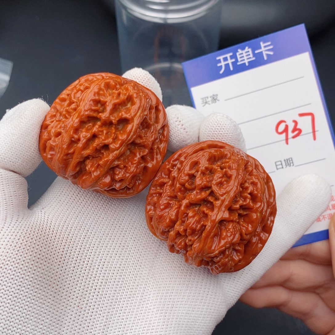 文玩核桃把件45粗筋937