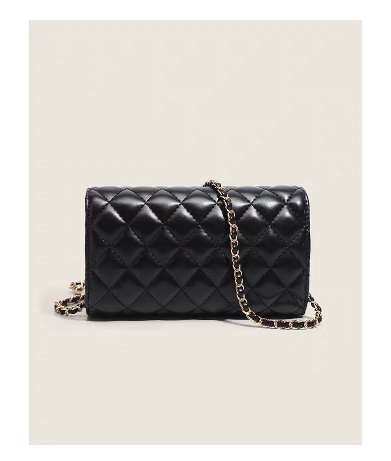 25a新款菱格手拿单肩斜挎包