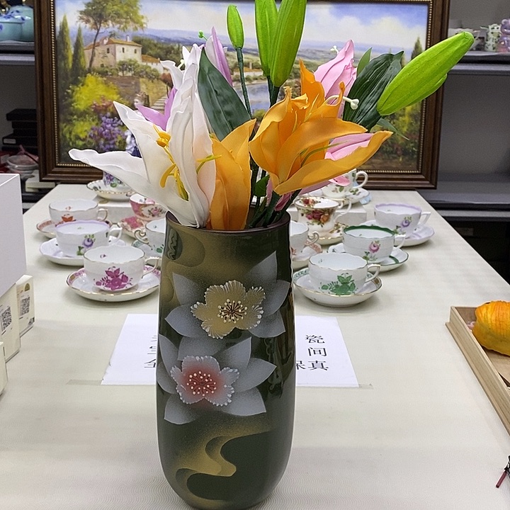 摆件进口瓷器九谷