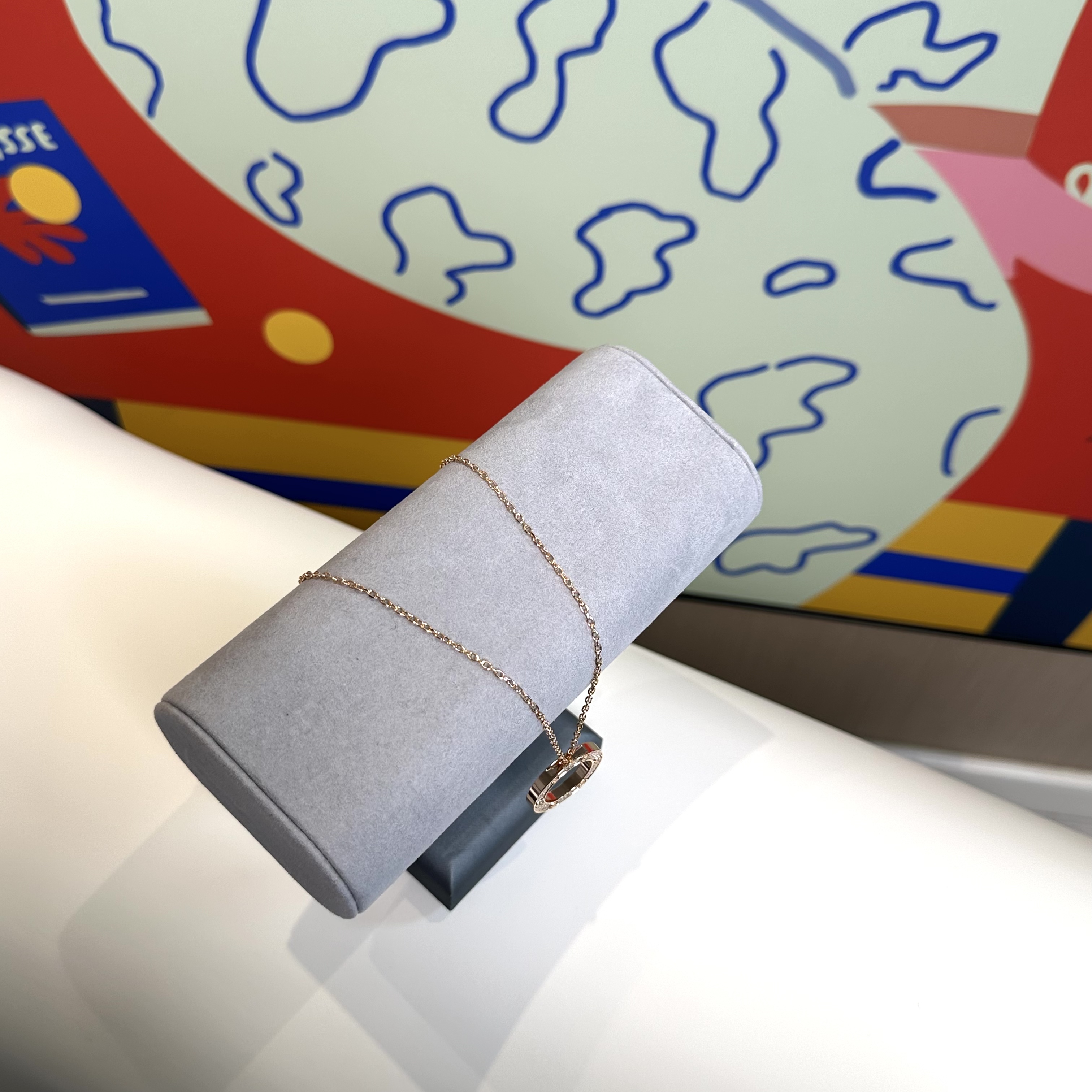 合金项链 气质高级【大饼满天星项链】