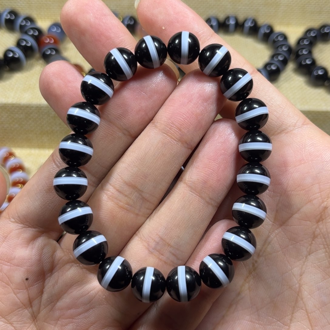 大***地玛瑙/玉髓手链未镶嵌