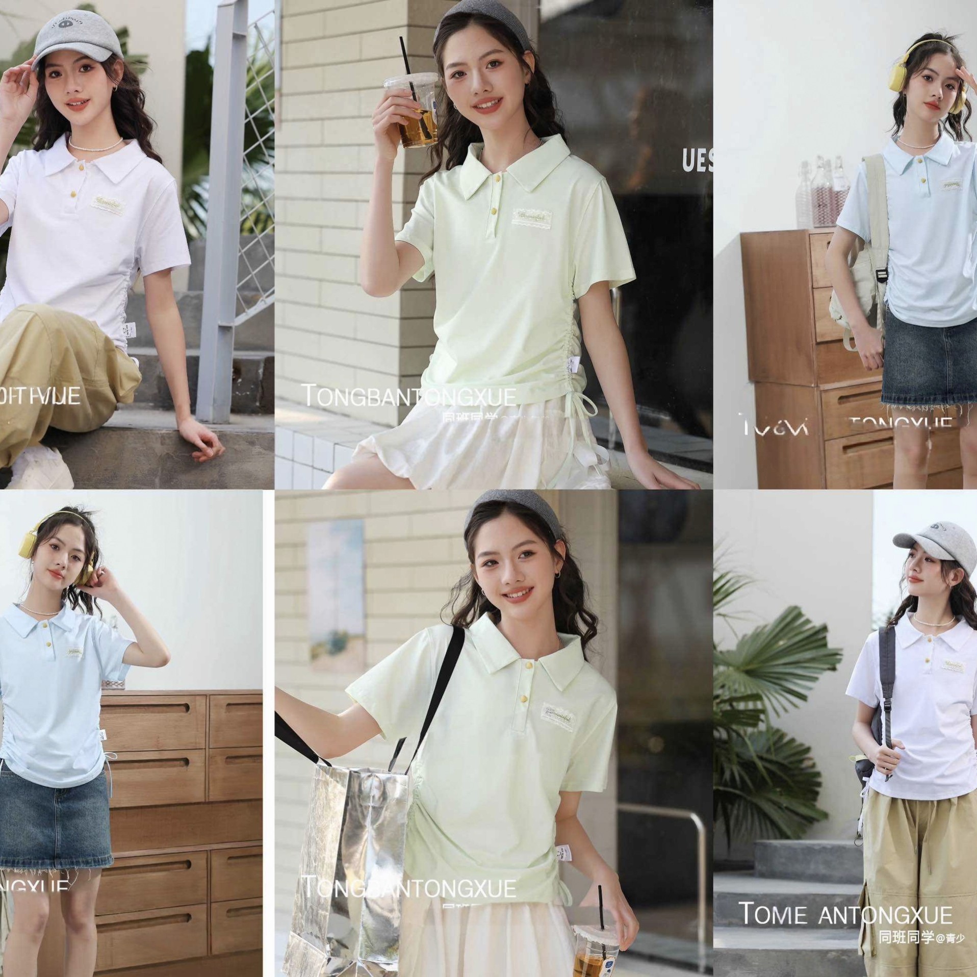 女童polo衫中大童