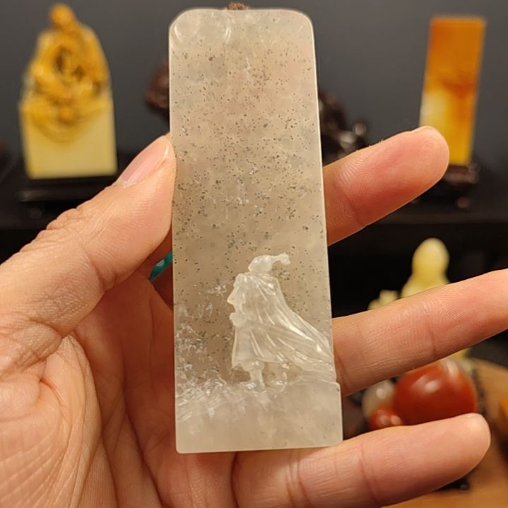 寿山石美***奇手把件手把件