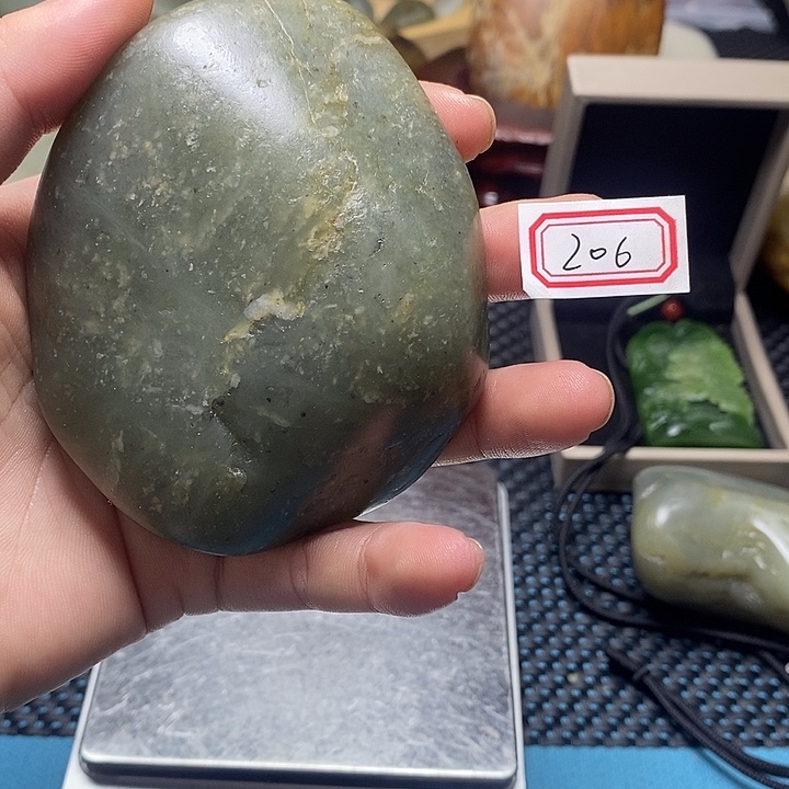 和田玉未镶嵌挂件206