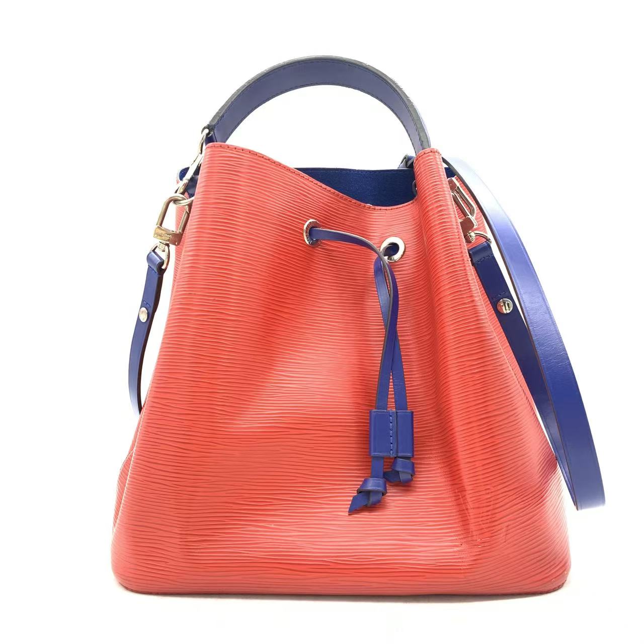 95新 LouisVuitton/路易威登 【安则专属】红色水波纹水桶包