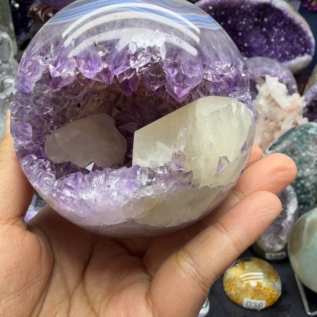 摆件未镶嵌紫晶奇石