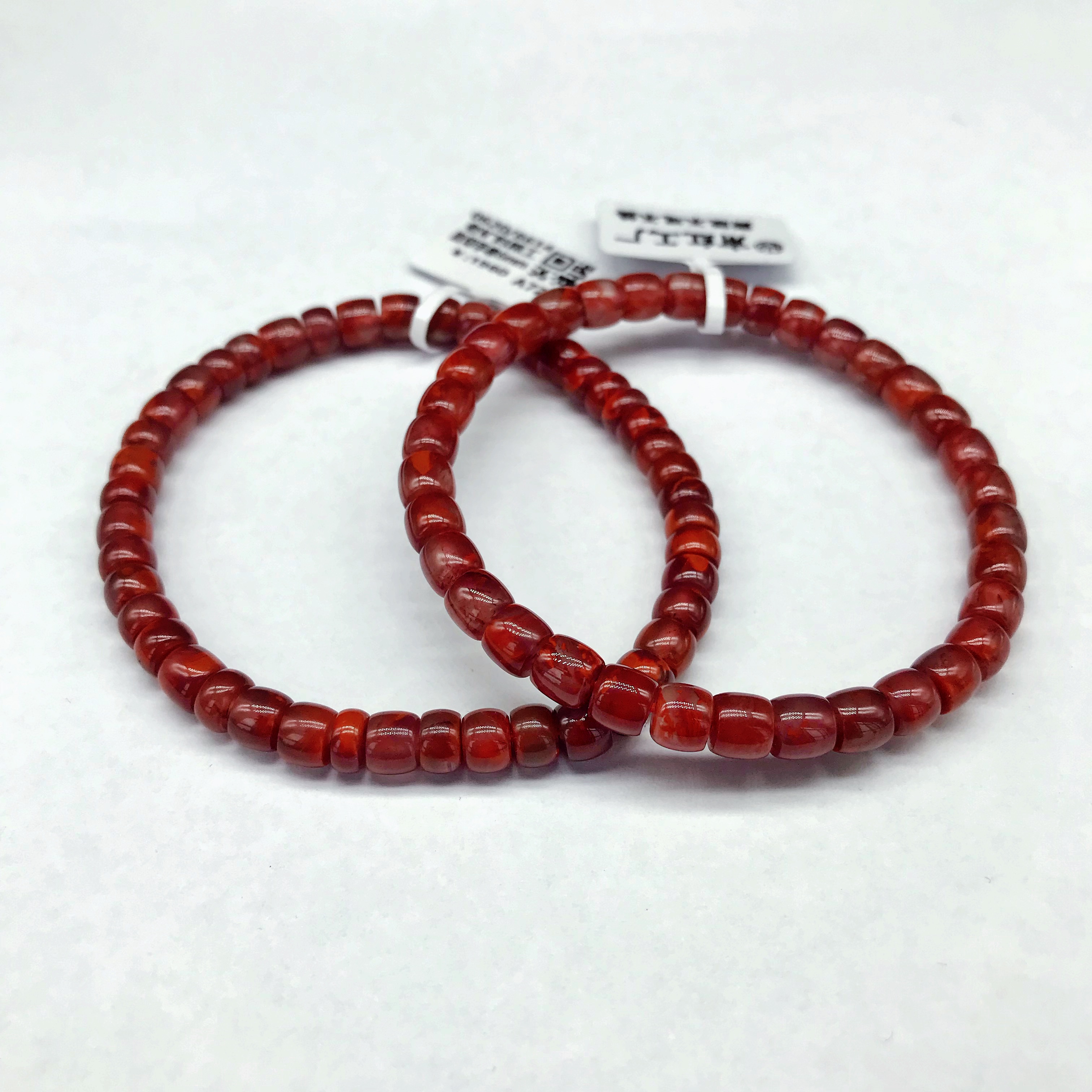 【小雪】南红四川瓦西牛血红新纪元百搭手串5~6mm（多样式发其一）