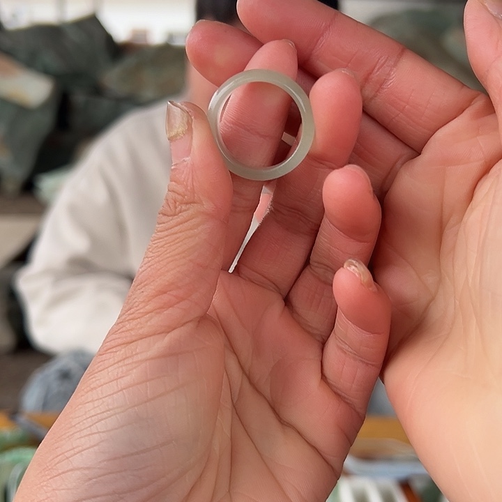 绿东陵冰晴水戒圈