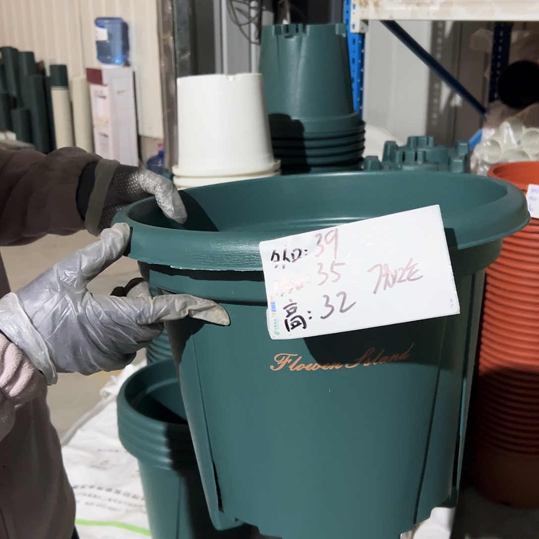 青山盆7#墨绿色5个无托