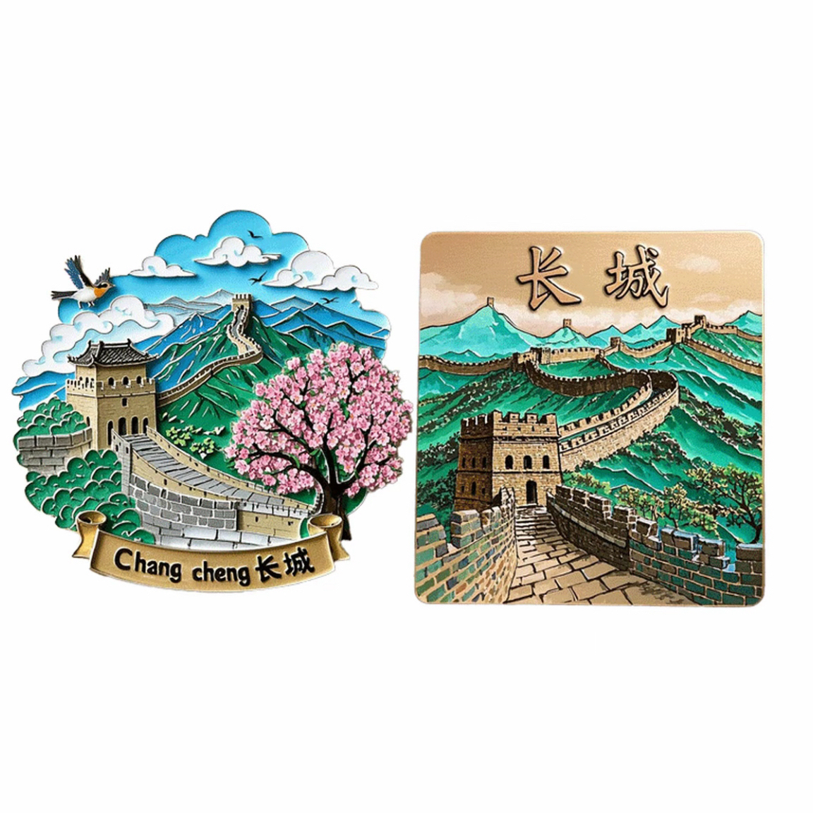 北京万里长城冰箱磁贴中国风景旅游城市纪念品礼物家居故宫文创