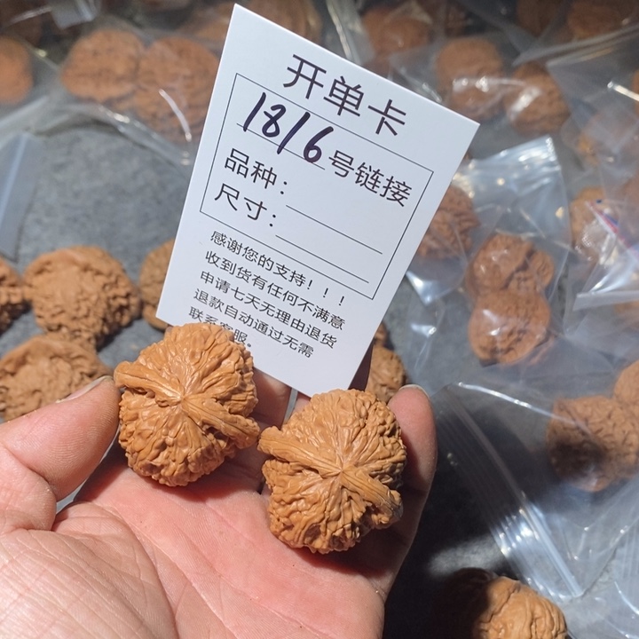 文玩核桃把件1816咯莫小在我心中