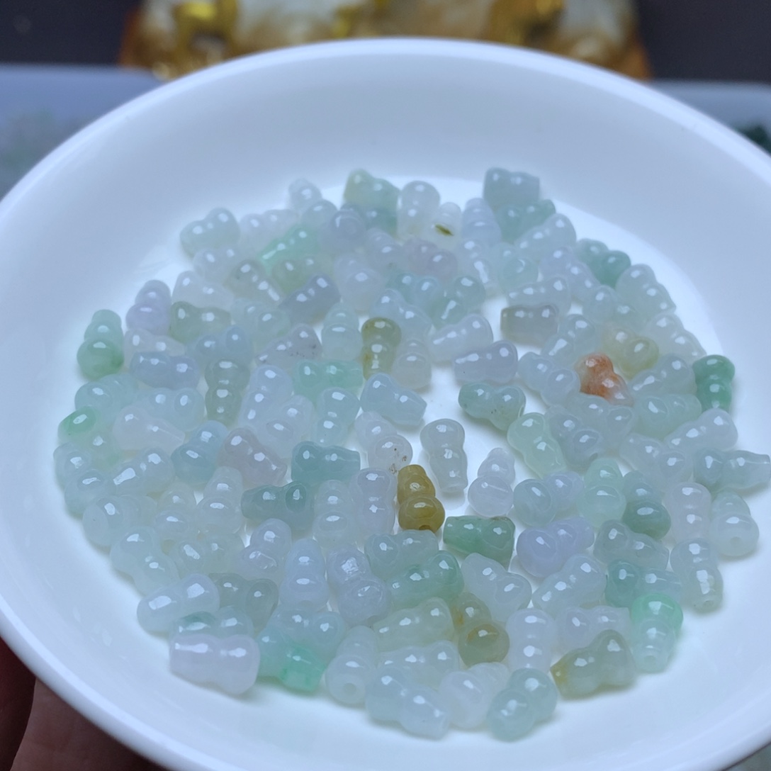 【闪购商品】翡翠手链未镶嵌卡5乘7.4冰葫芦50个