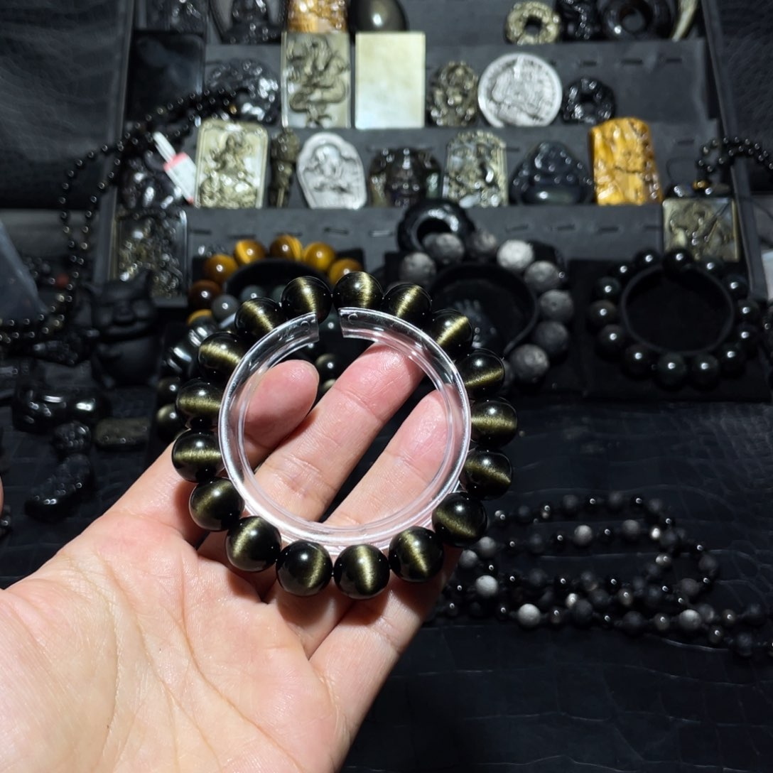 黑曜岩珠宝奇石未镶嵌余*