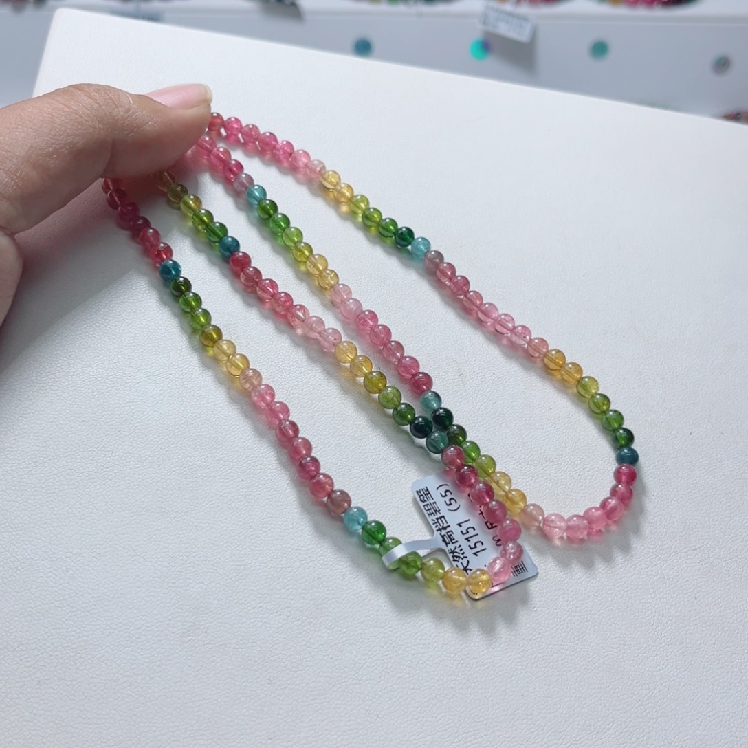 未镶嵌手链碧玺多样性发一条