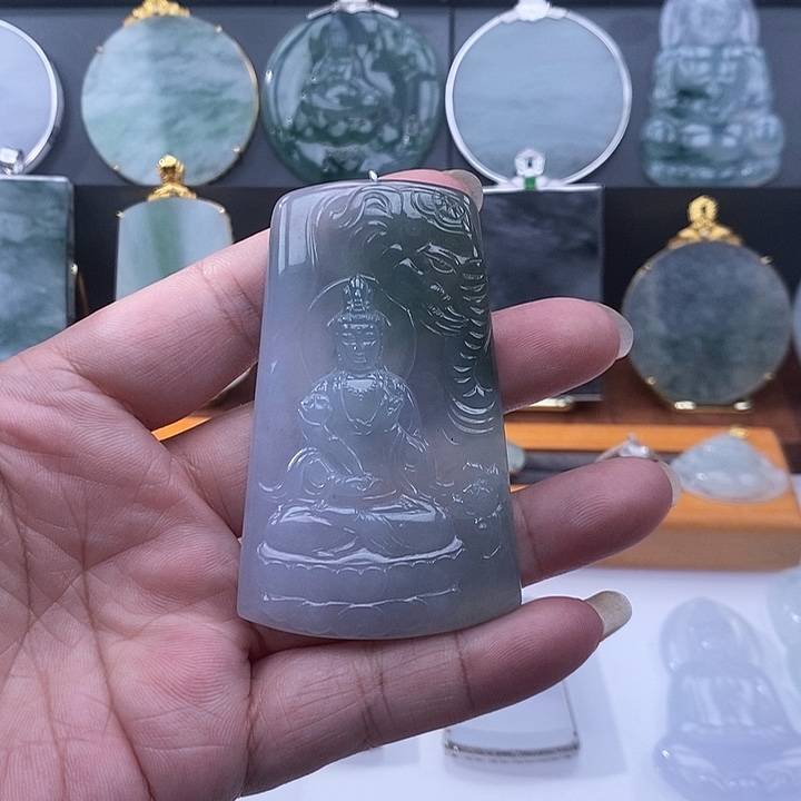 翡翠未镶嵌吊坠(不含链)