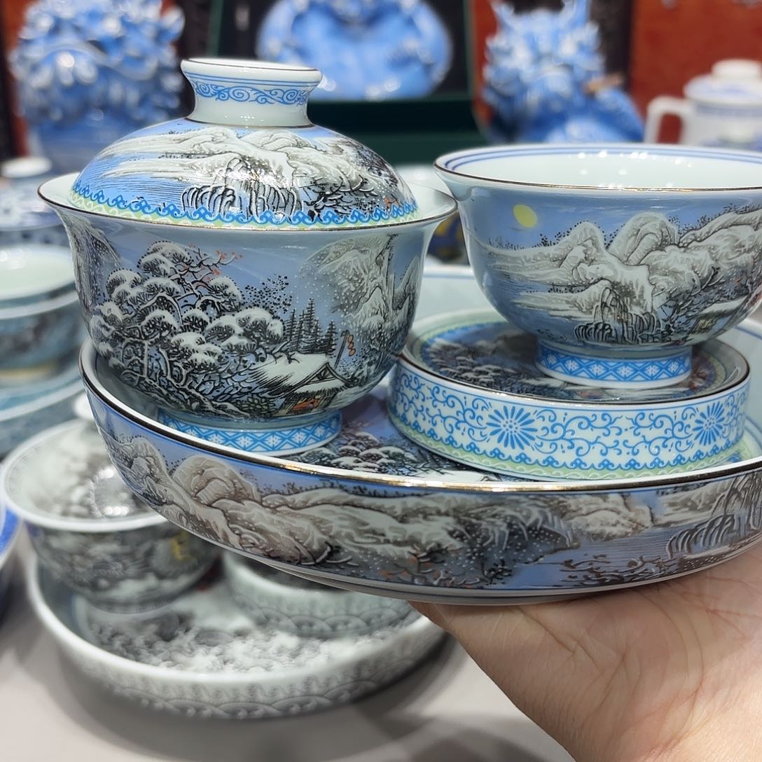 盖碗景德镇高温陶瓷