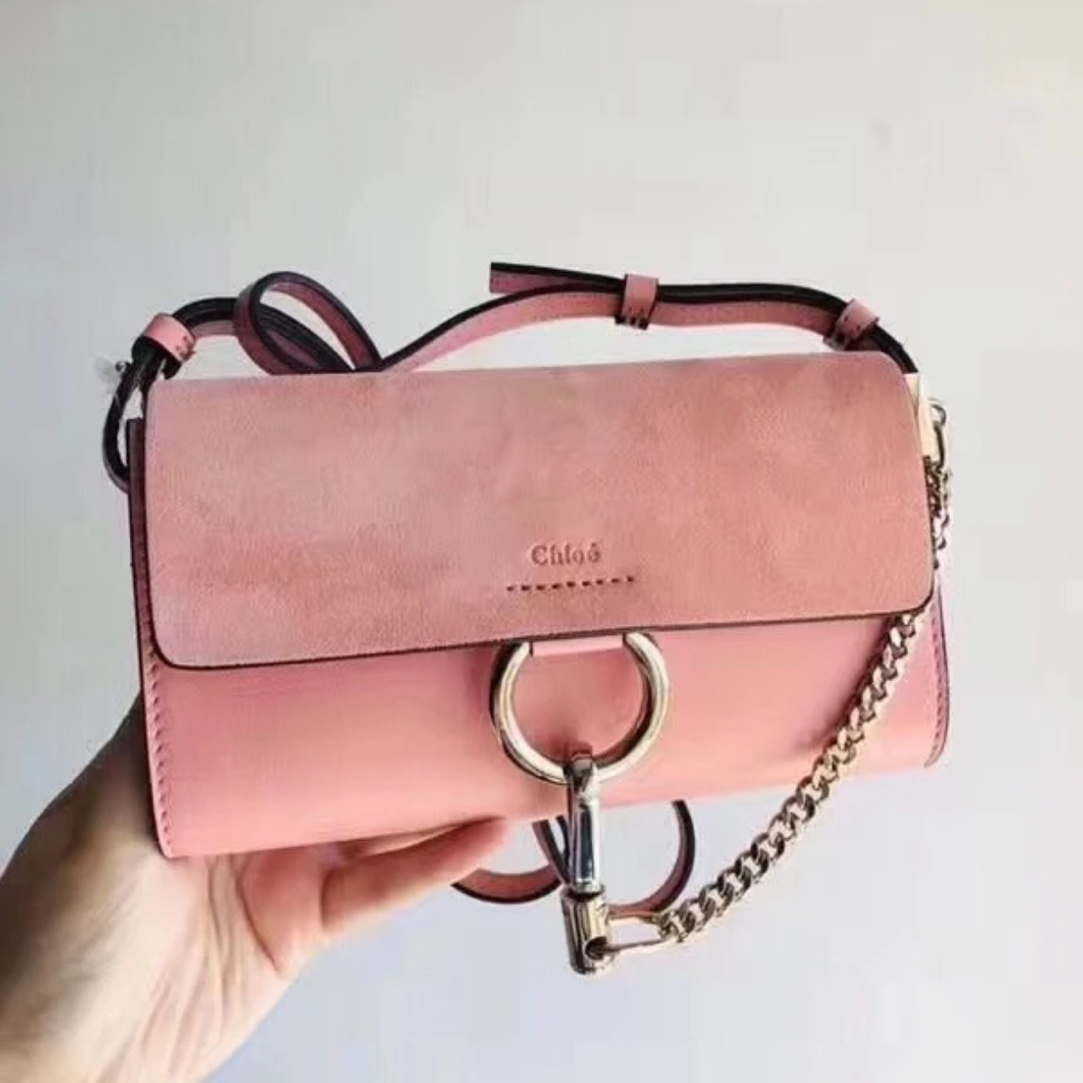 95新 Chloe/蔻依 克洛伊麂皮斜挎包 01119