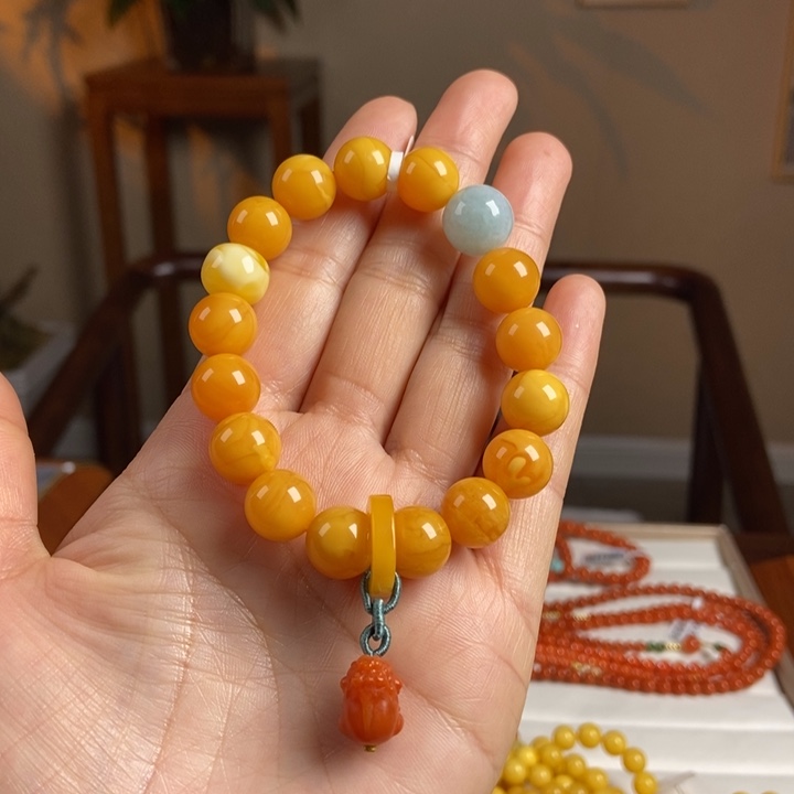 琥珀手链未镶嵌蜜蜡手串11