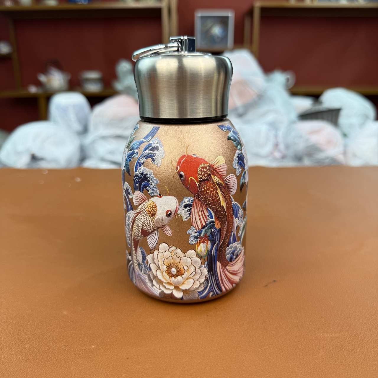 金锦鲤保温杯@@YS666