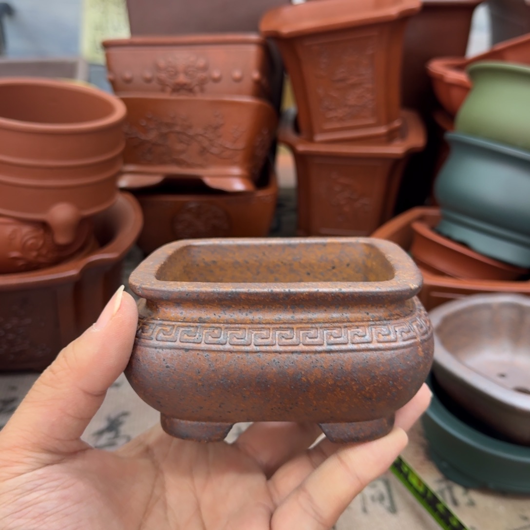 紫砂花盆宜兴紫砂正品8.5x4