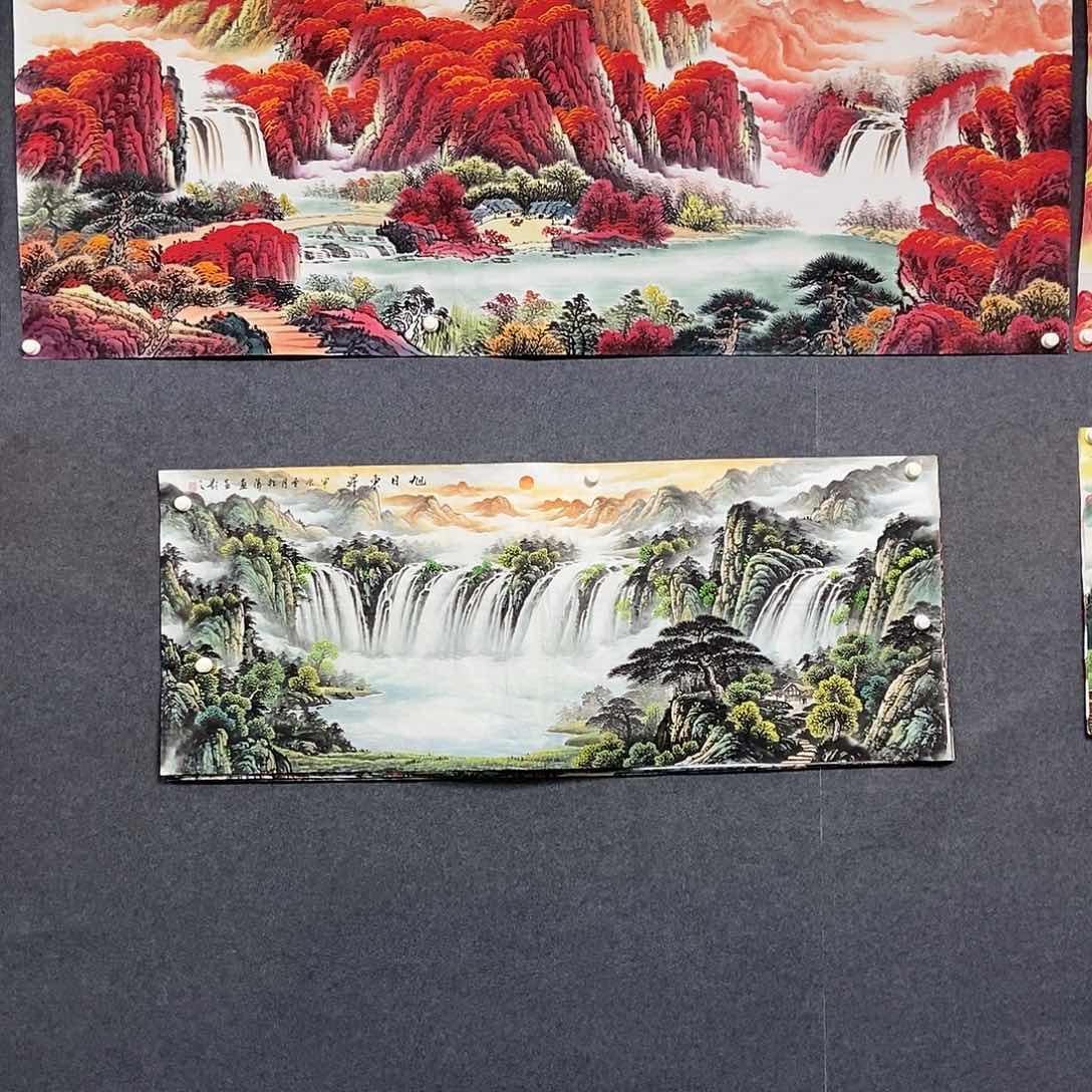 国画小六尺山水一副