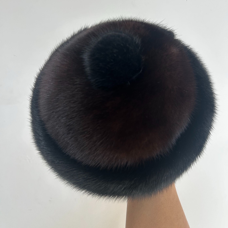 真皮水貂毛贝勒帽整貂保暖护头护耳高档送礼民族风男士