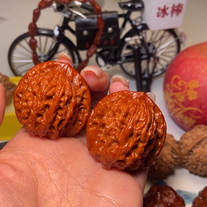 文玩核桃吊坠精品盘龙虎头39尺