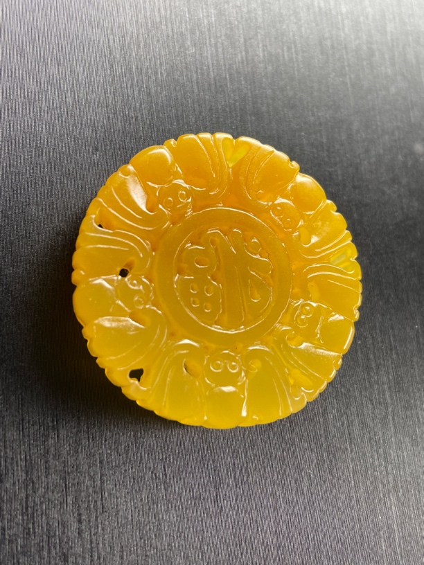黄龙玉冰黄五福临门