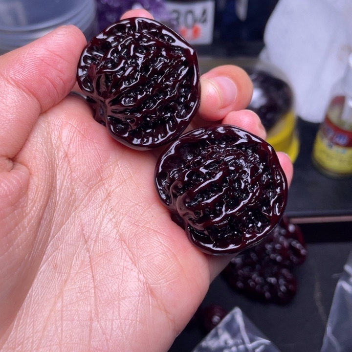 文玩核桃把件蛇头35