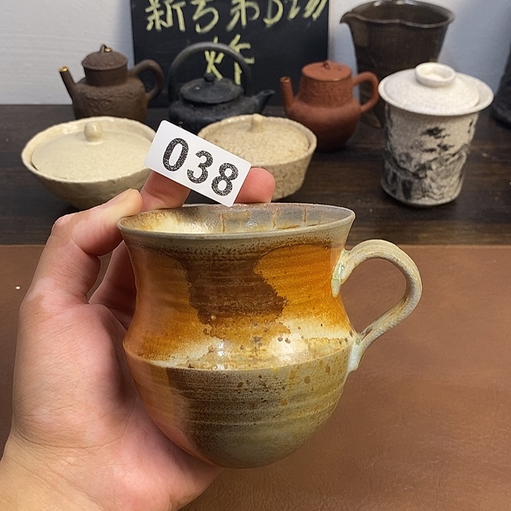038柴烧马克杯放漏