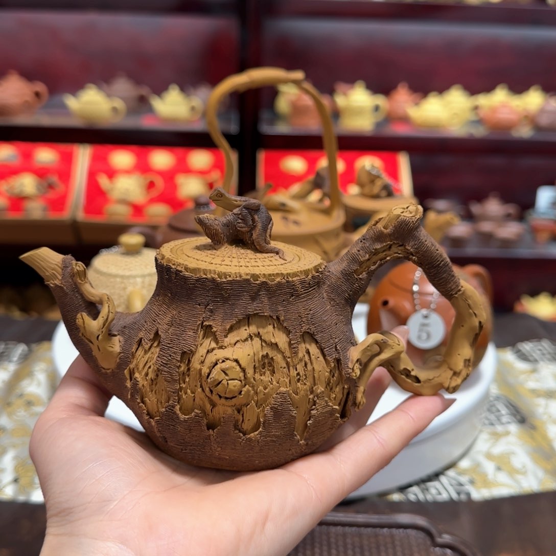 【闪购商品】紫砂茶壶枯木蜥蜴