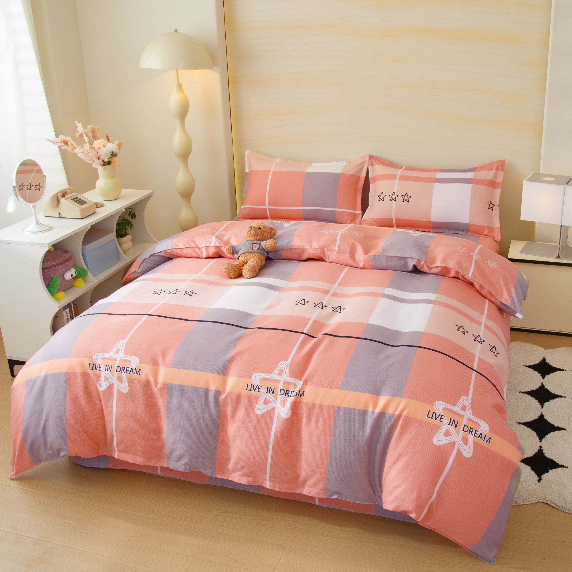 星空粉双人被套（200*230cm）