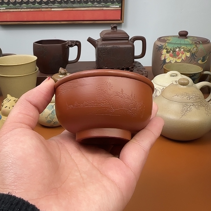 宜兴紫砂瑕疵主人杯