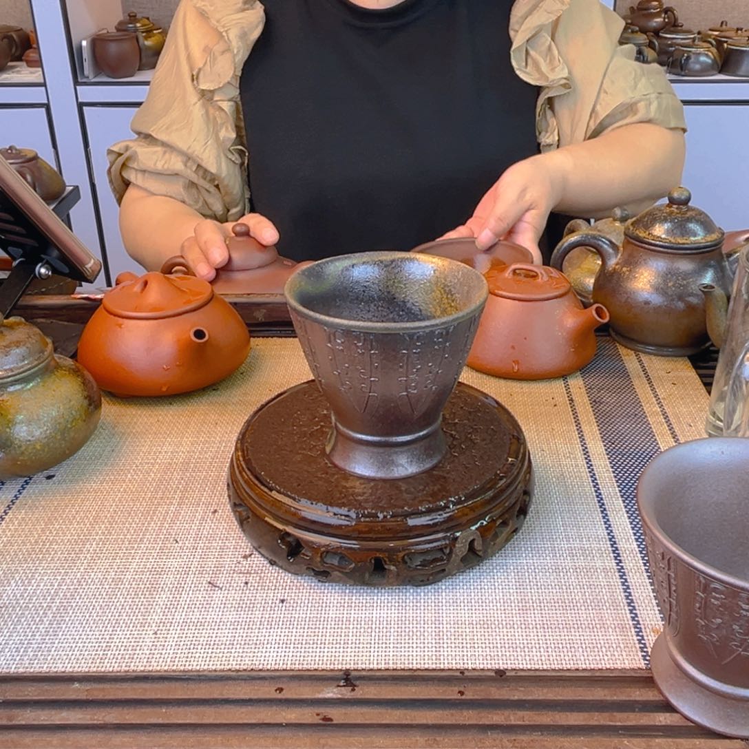 紫砂茶壶底槽清150cc