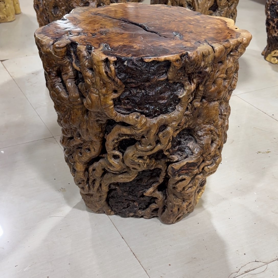 招***品龙纹鸡心枣木手工艺品 