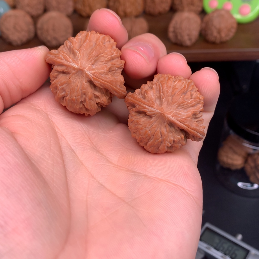 一***梹手串文玩核桃36磨盘