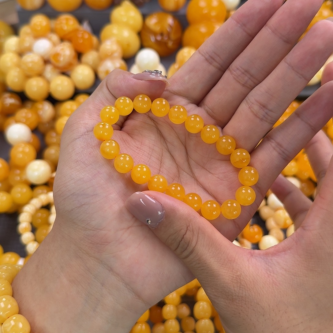 蜜蜡18K金镶嵌珠宝奇石