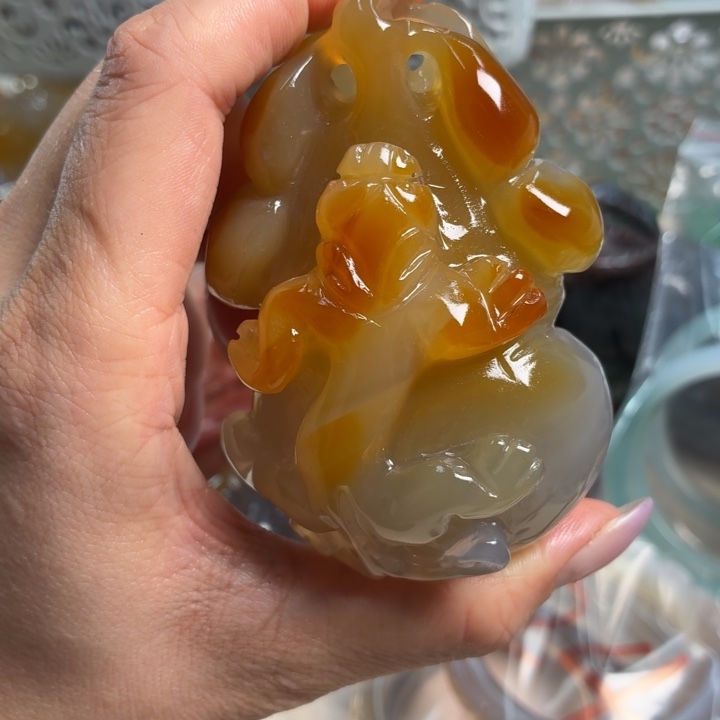 玛瑙/玉髓未镶嵌吊坠(不含链)