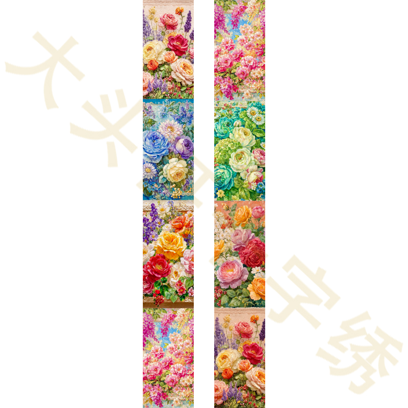 【CZ20025-2个一组繁花绮梦20x2.5CM长窄针吸】