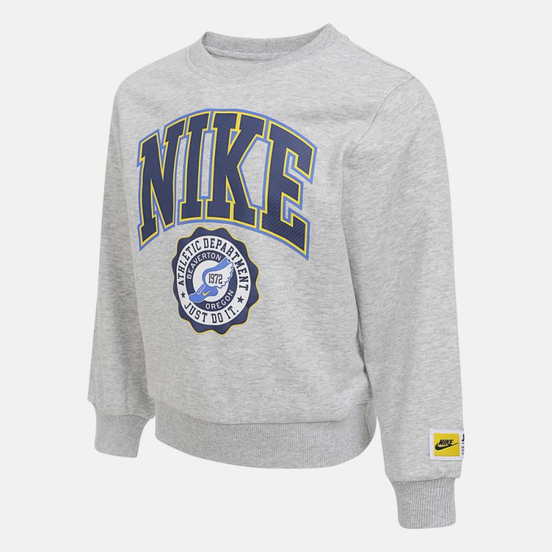 【滔搏联动】NIKE耐克 小童 灰色针织 套头无帽卫衣NY2532031PS-003