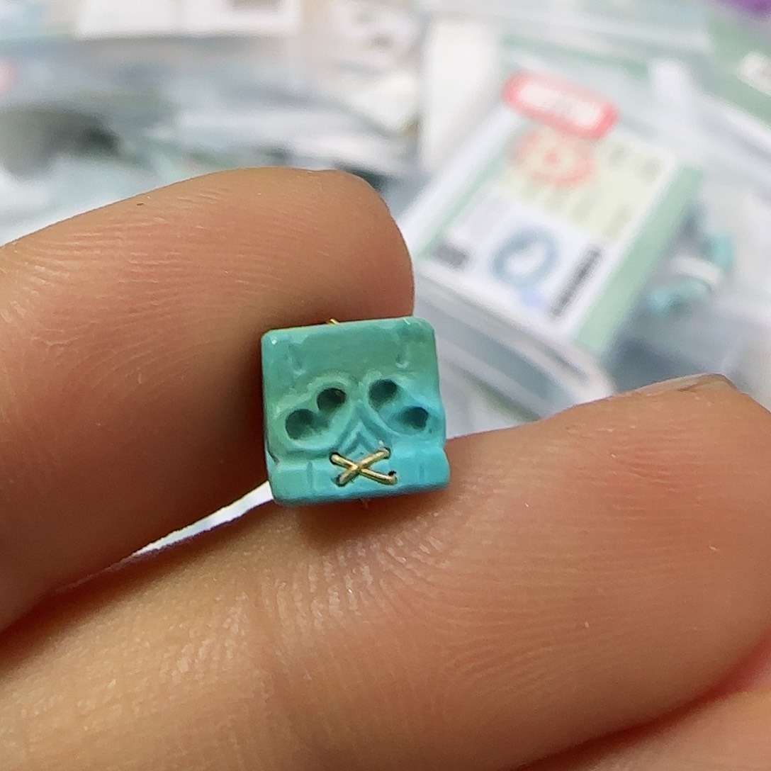 绿松石珠宝半成品未镶嵌