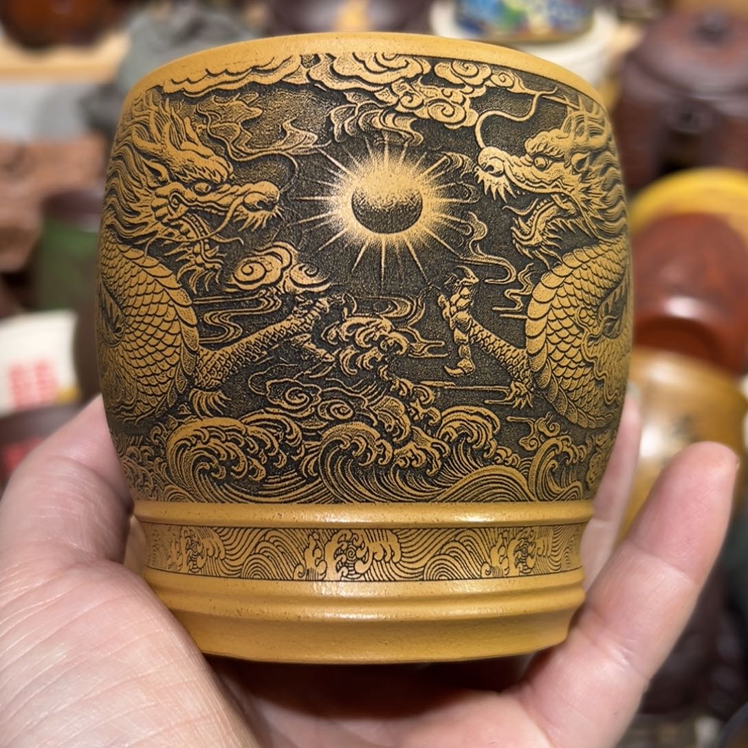 紫砂茶杯宜兴紫砂主人杯