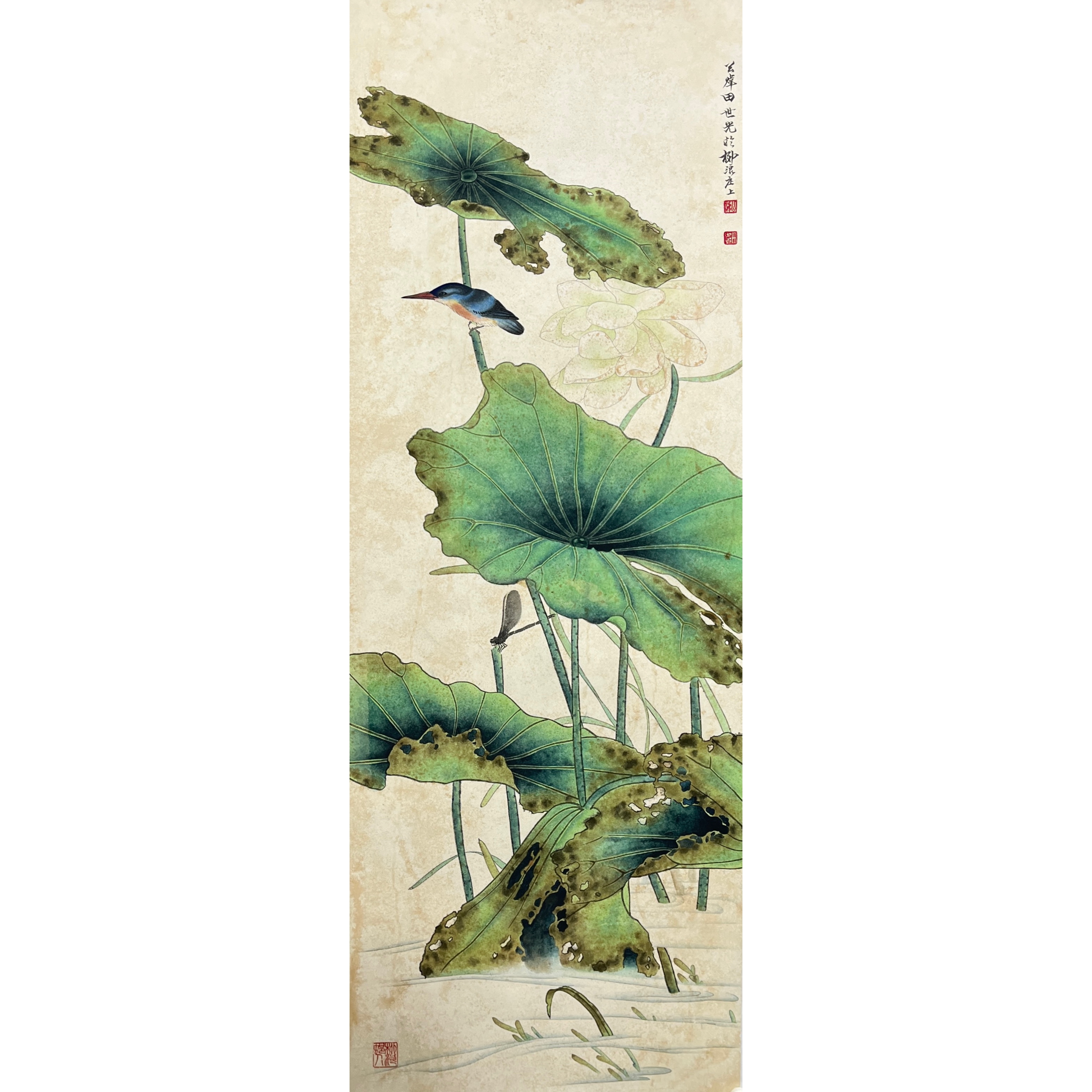 Lot 1042 田世光《荷花》133cm*49cm