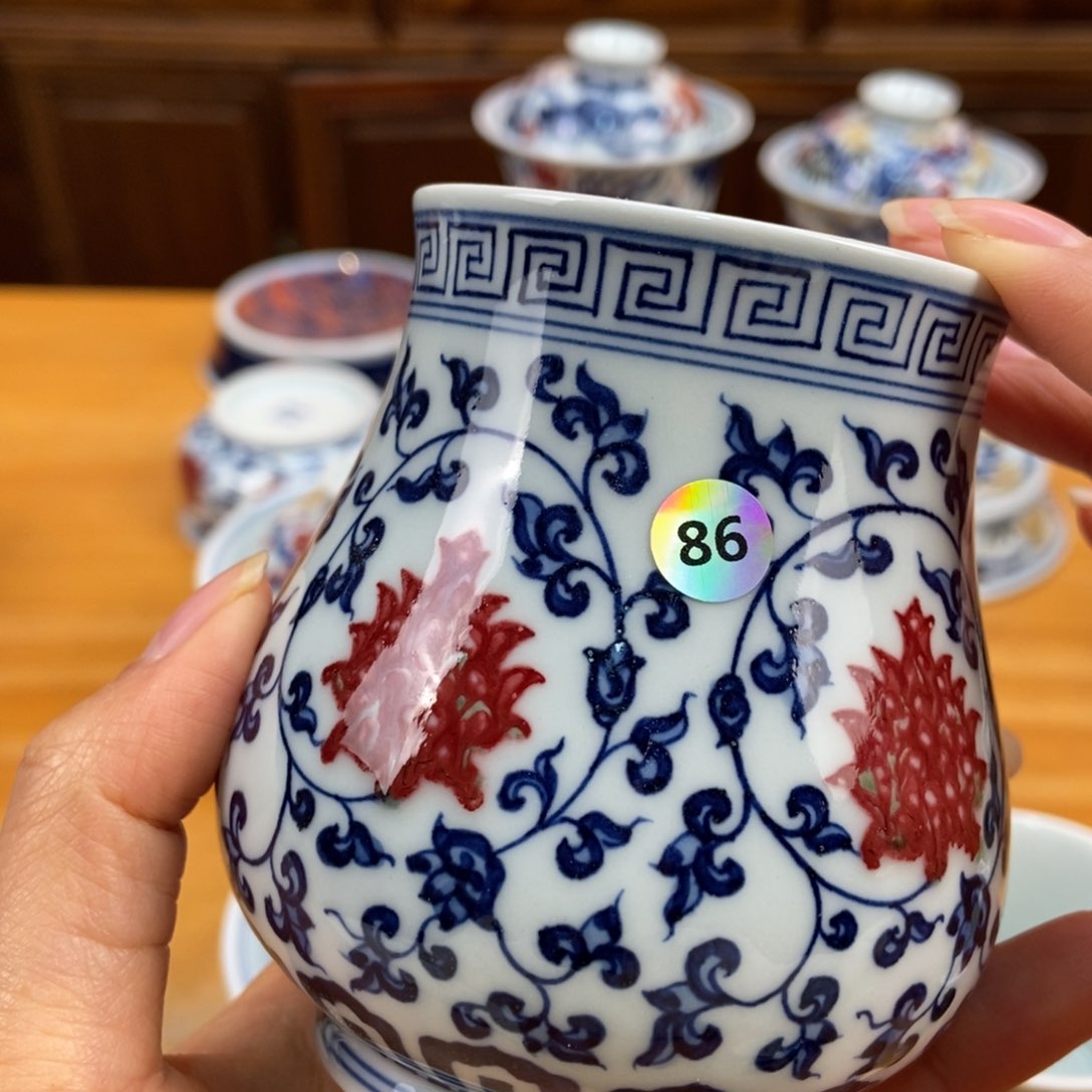 手绘现代茶具非古董